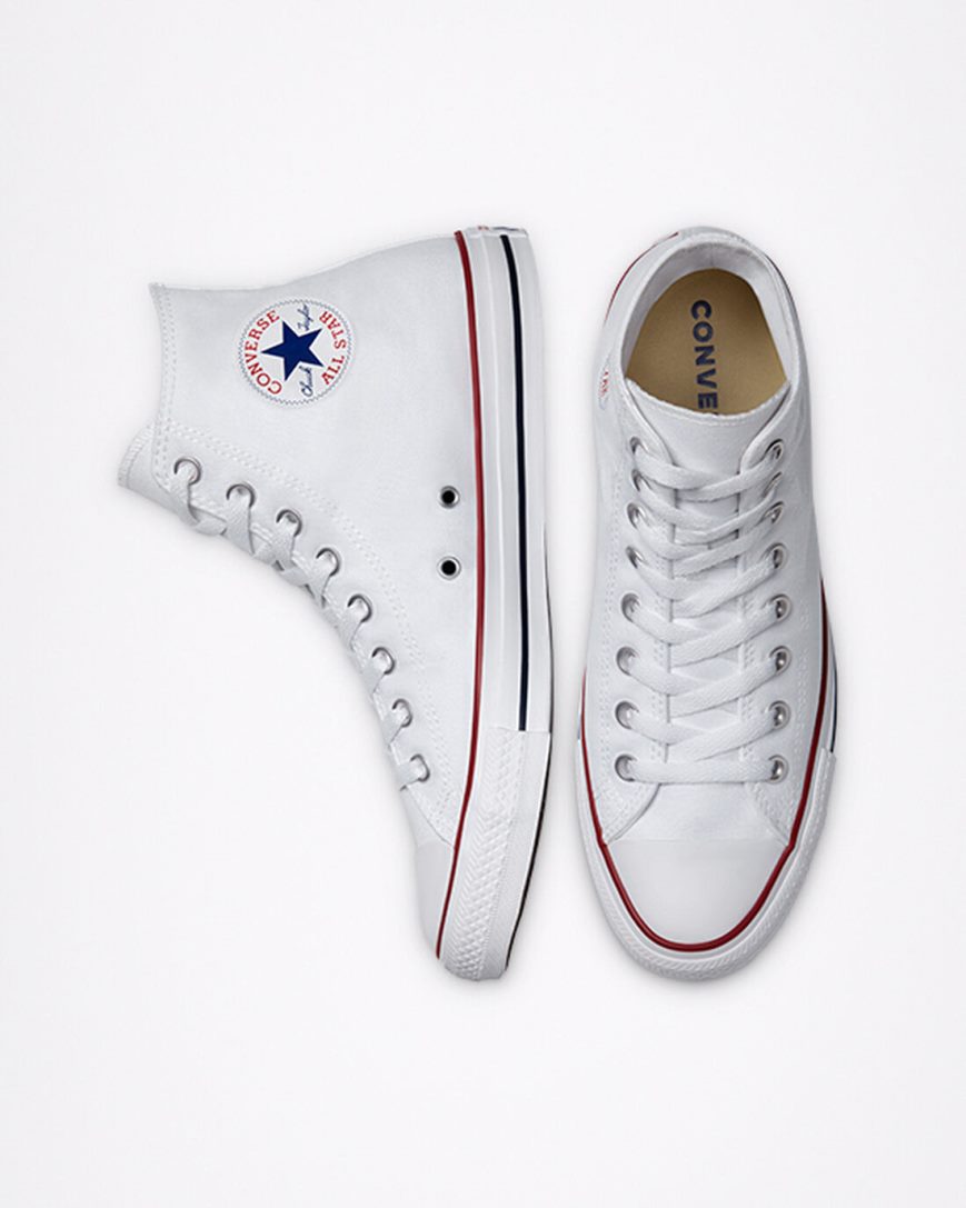 Tenisi Inalti Dama Converse Chuck Taylor All Star Clasici Albi | RO UIDWH806